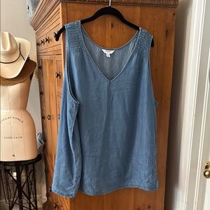 Women's Denim blue Sleeveless Top size 22